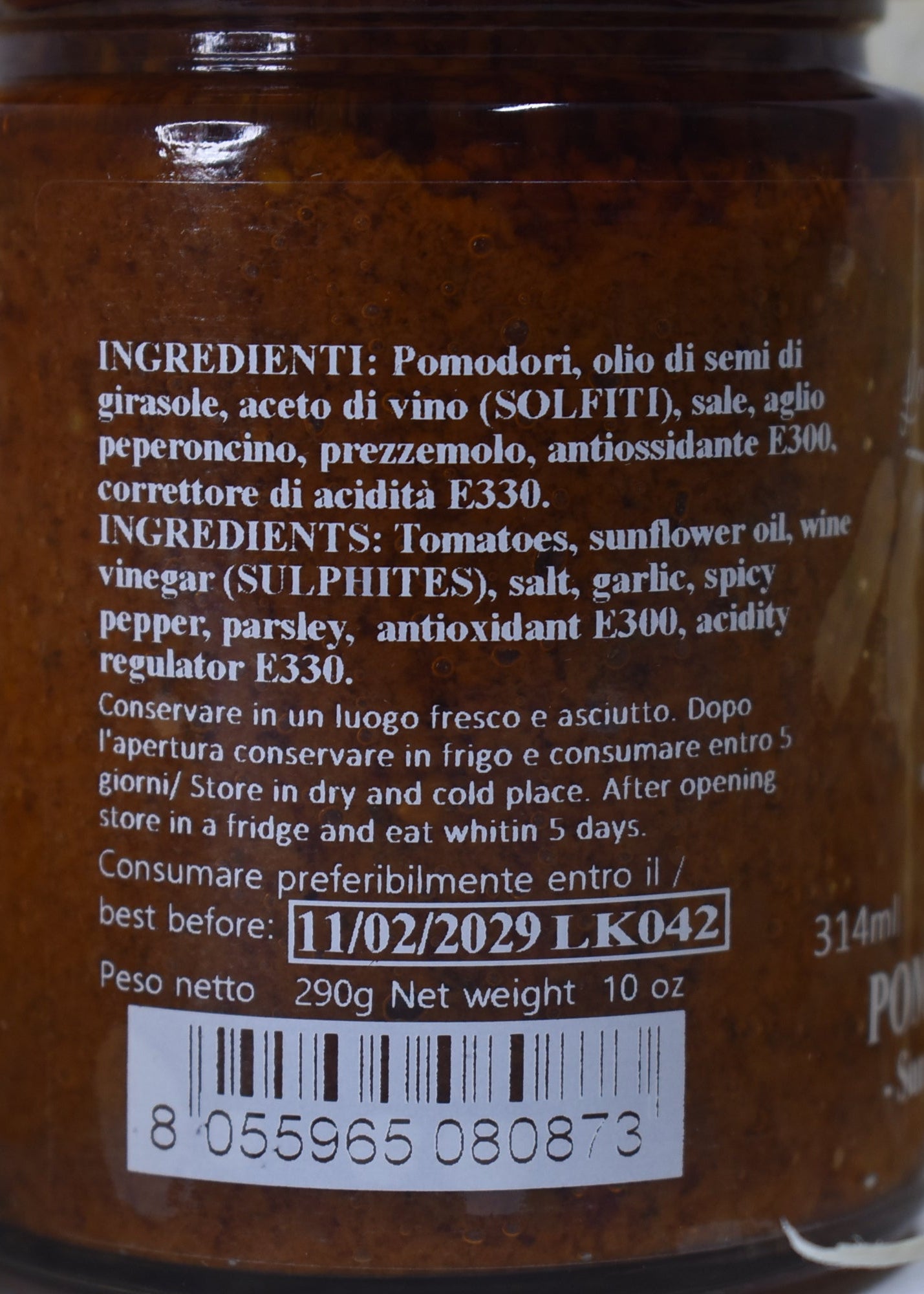 PATÉ DI POMODORI SECCHI