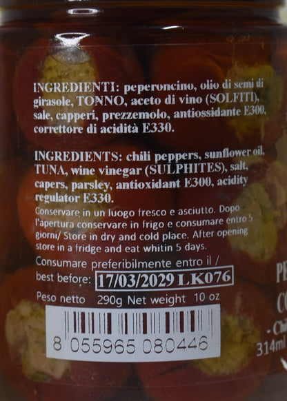 PEPERONCINO RIPIENO CON TONNO E CAPPERI