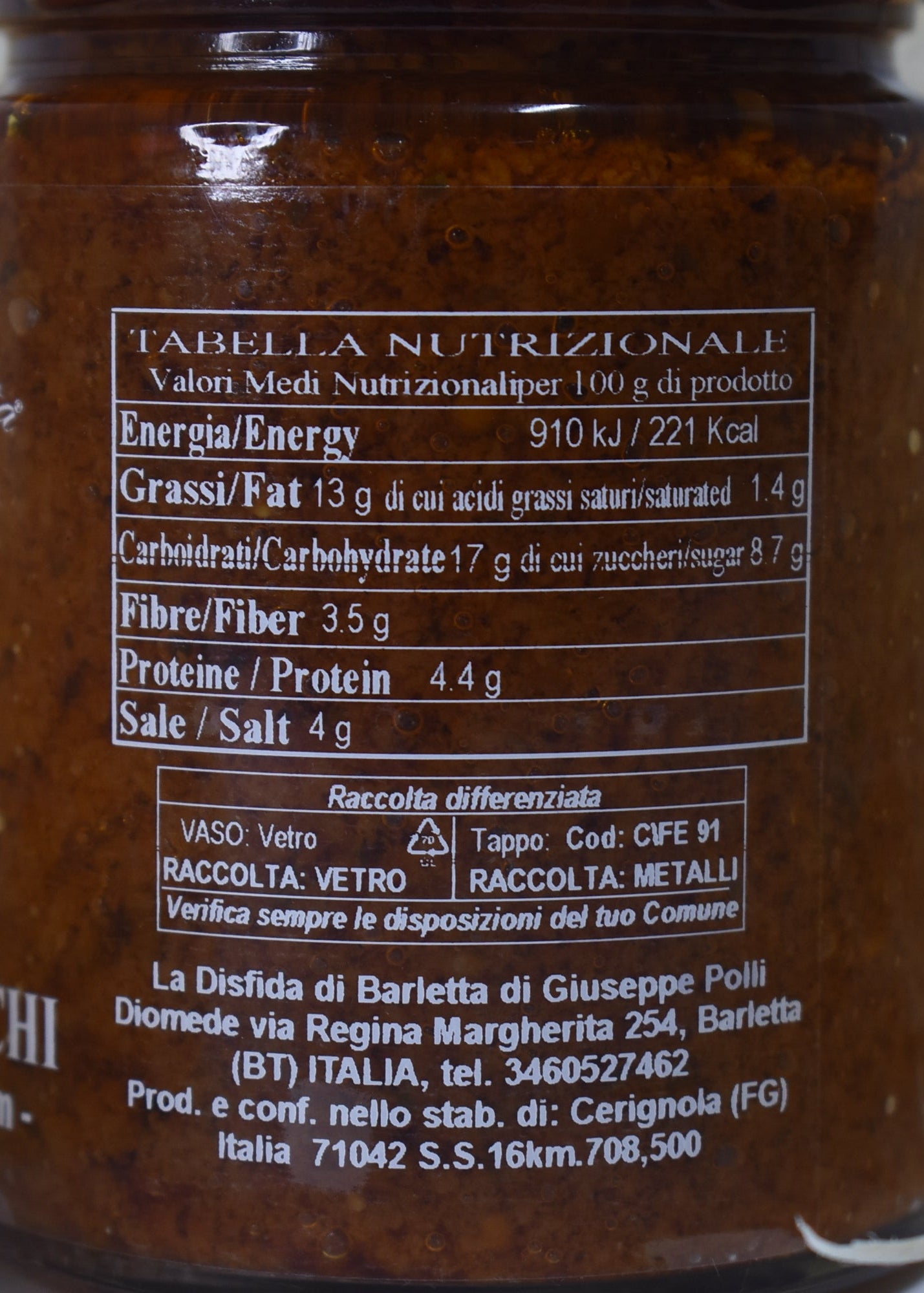 PATÉ DI POMODORI SECCHI
