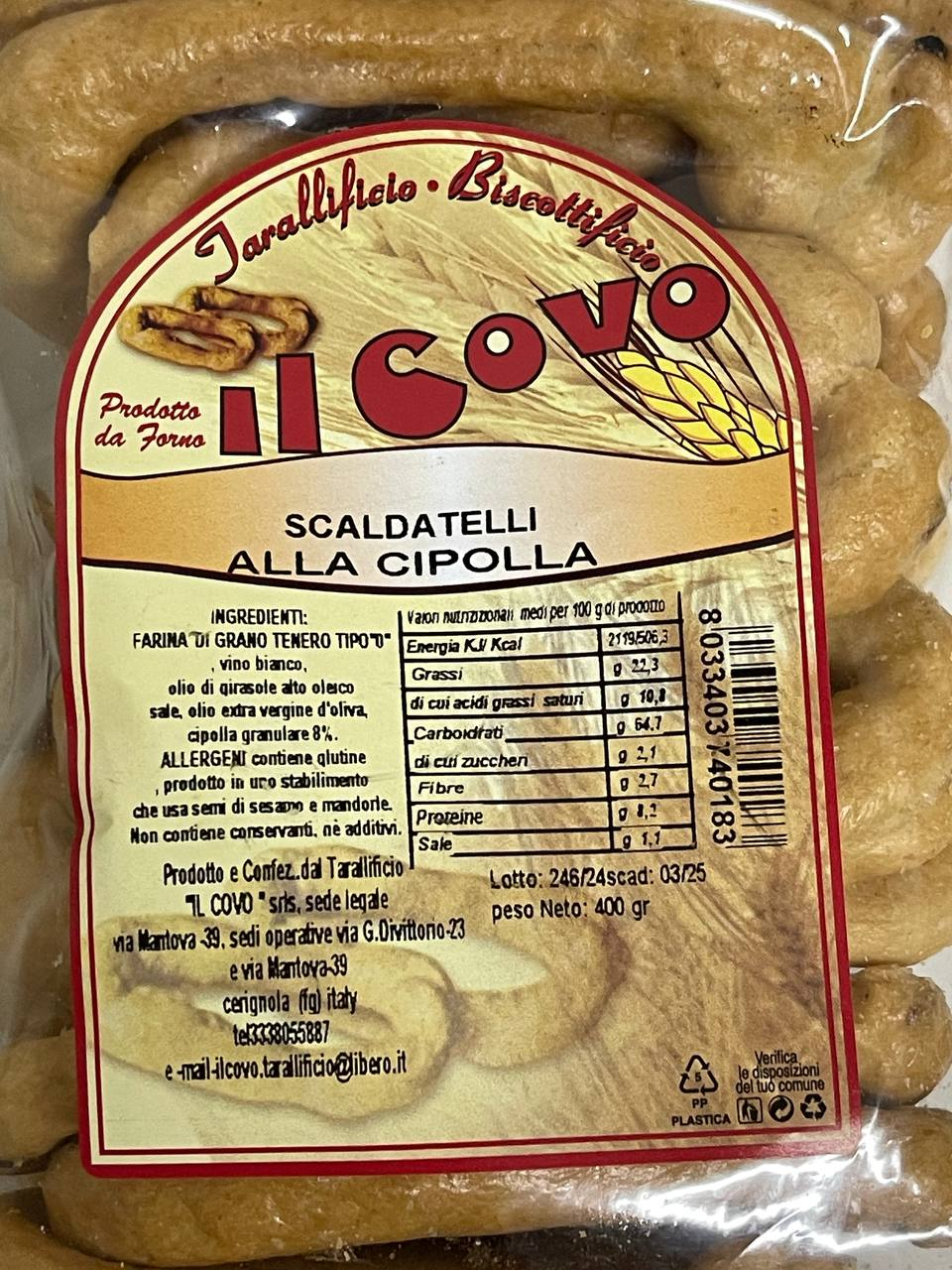 SCALDATELLI ALLA CIPOLLA