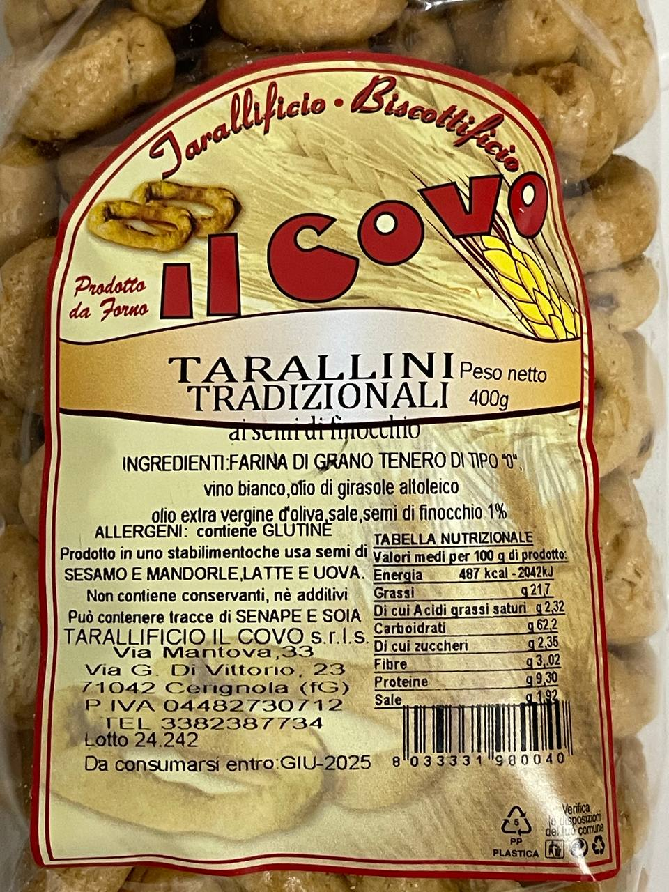TARALLINI TRADIZIONALI